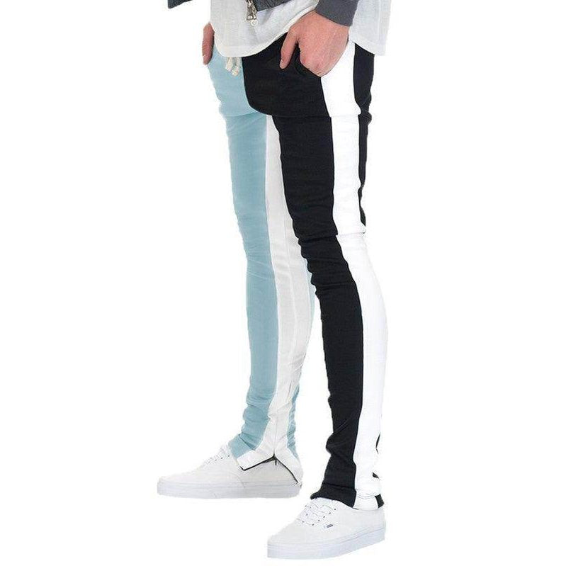 Two Tone Color Block Joggers - VacationGrabs