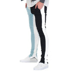 Two Tone Color Block Joggers - VacationGrabs