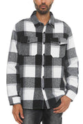 Mens Checkered Soft Flannel Shacket - VacationGrabs