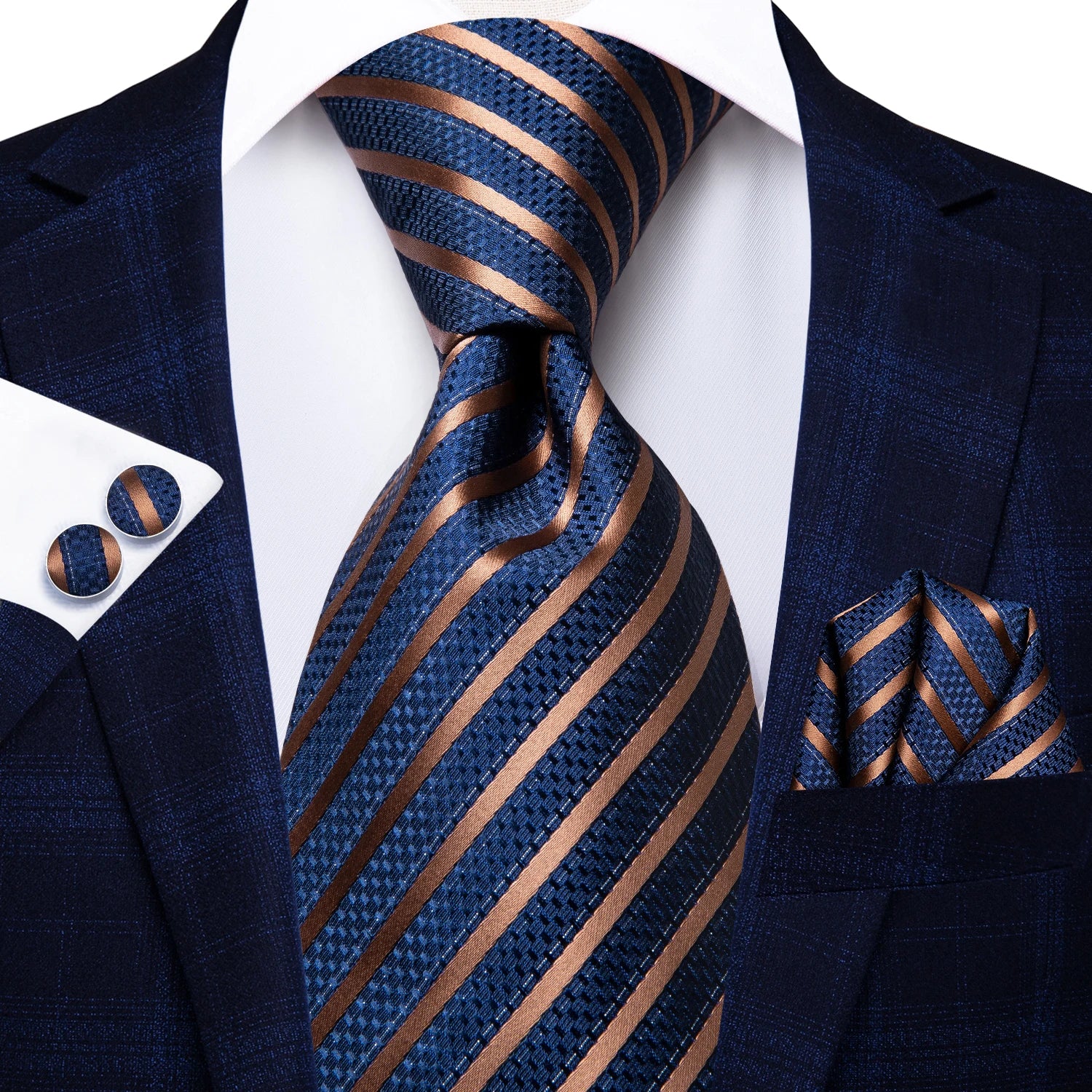 Men's Black Silk Paisley Tie for Travel-Friendly Style