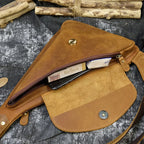 Brown leather crossbody bag, ideal for quality leather protection