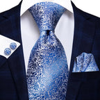 Men's Black Silk Paisley Tie for Travel-Friendly Style