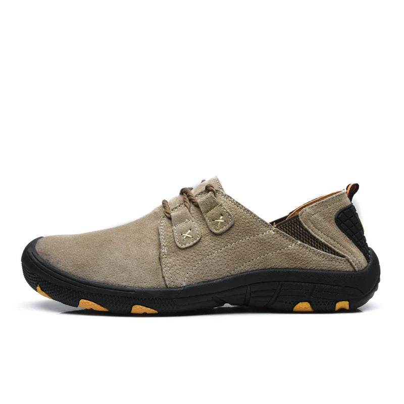 Men’s Suede Leather Casual Wear-Resistant Shoes - VacationGrabs