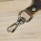 3-Piece Crazy Horse Leather Key Ring Soft Cowhide Keychains - VacationGrabs
