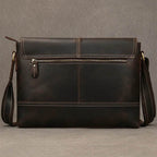 Luxury Designer Men's Messenger Bag – Genuine Leather Crossbody - VacationGrabs