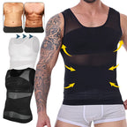 Men Compression Shirt Cross Mesh Tank Top Breathable