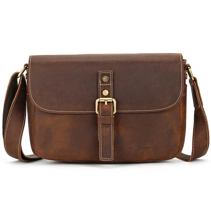 Retro Fashion Leather Shoulder Bag for Men Crossbody Sling Bag - VacationGrabs