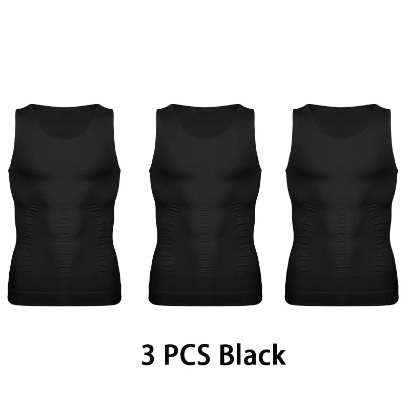 Men's Compression Undershirt for Tummy Control