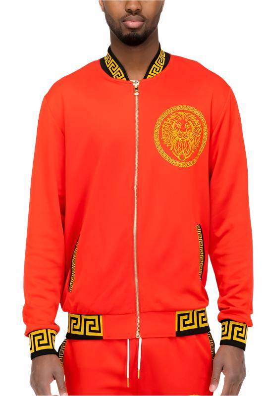 Men's red zip-up adidas tracksuit mens, stylish and sporty design