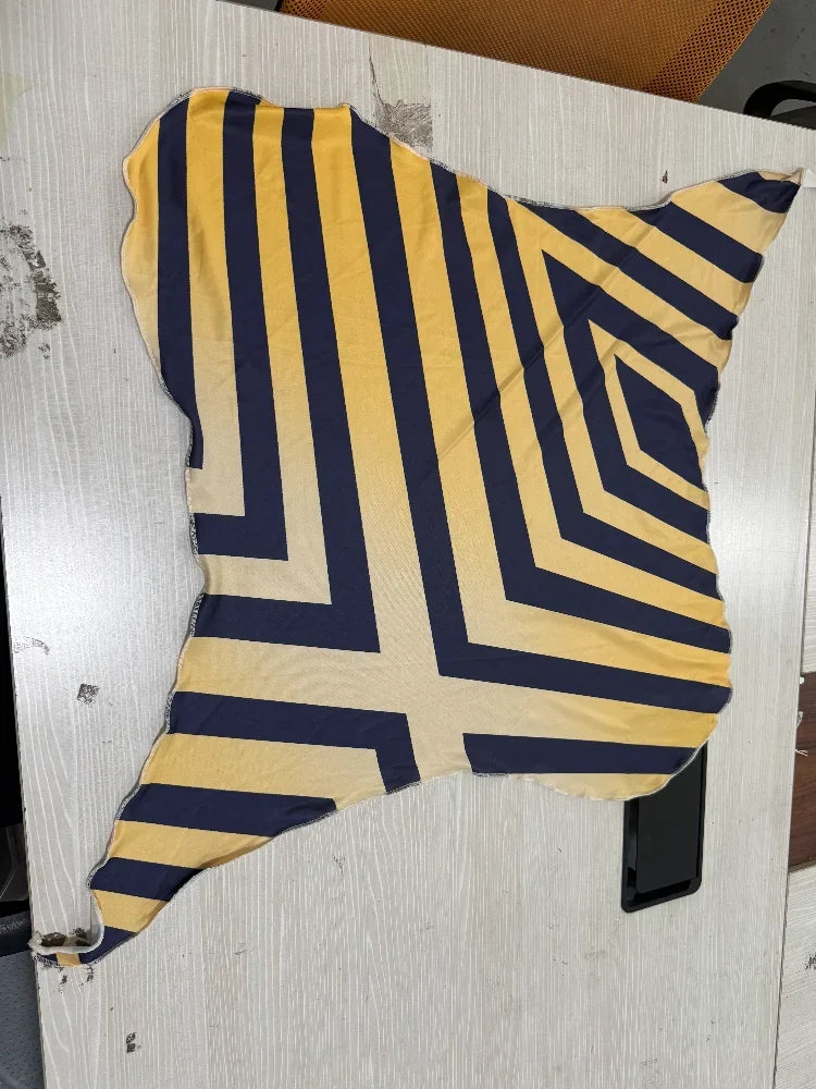 yellow and navy animal print cheetah scarf for stylish layering