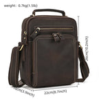 Brown messenger bag from VacationGrabs, made of durable material, perfect for everyday use