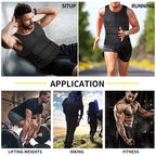Men's black compression shirt for fitness, running, and weightlifting