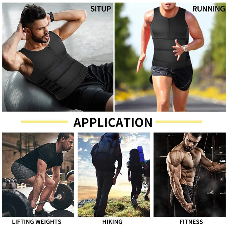 Men's black compression shirt for fitness, running, and weightlifting