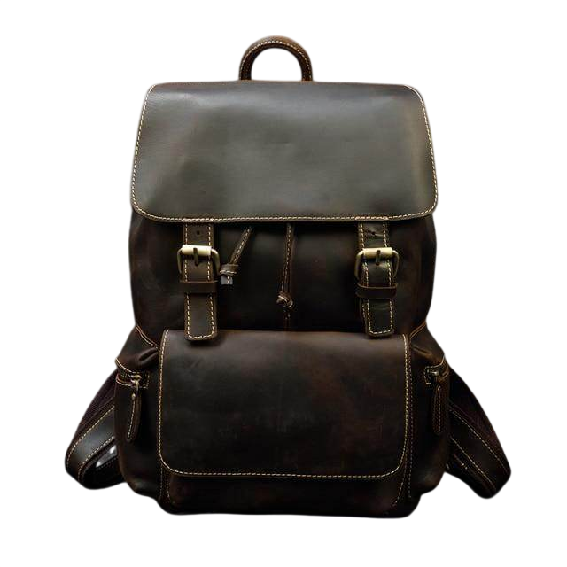 VacationGrabs Handcrafted Leather Backpacks Men Women