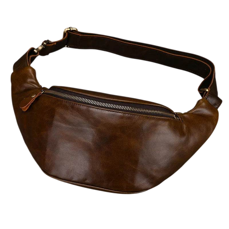 VacationGrabs Hands-Free Leather Fanny Pack for Travel