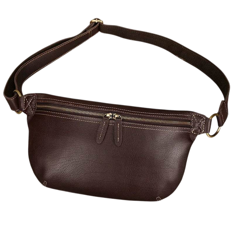 VacationGrabs Hands-Free Leather Fanny Pack for Travel