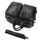 black leather backpack backpack for travel and everyday use