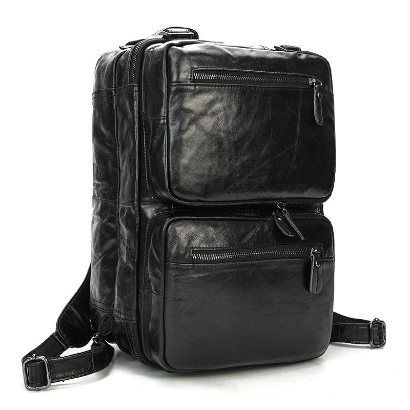 black leather backpack backpack for stylish daily use