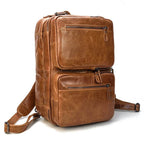 Tan leather backpack backpack ideal for travel and everyday use