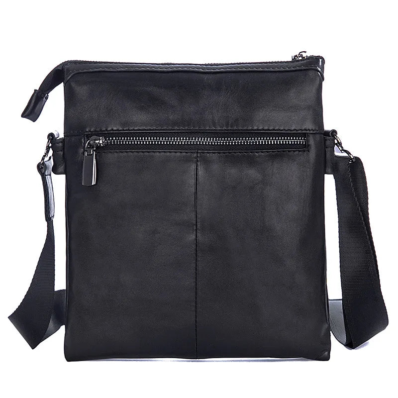 Black leather crossbody mini bag for everyday use