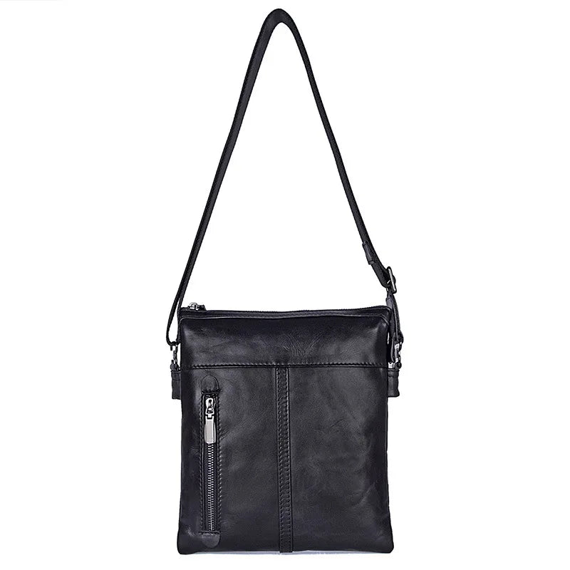 Black leather crossbody mini bag for stylish everyday use
