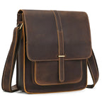 Brown leather crossbody mini bag for everyday use