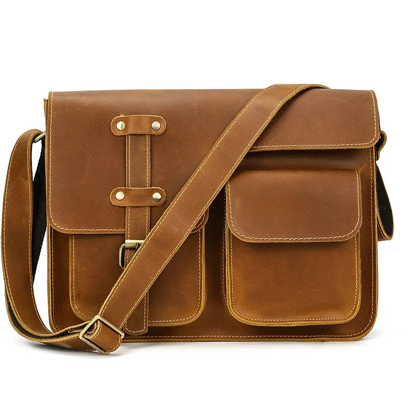 Brown leather crossbody mini bag for stylish everyday use