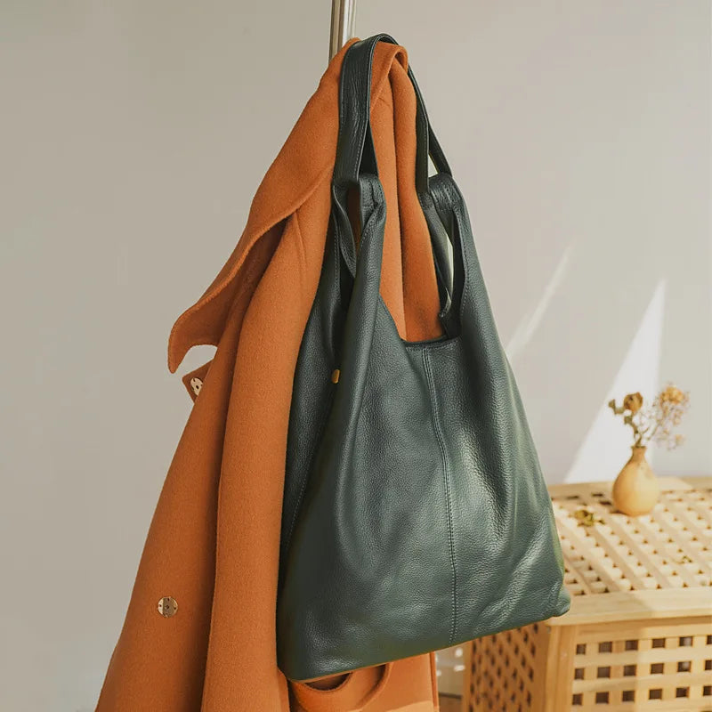 Green leather crossbody mini bag for stylish on-the-go use