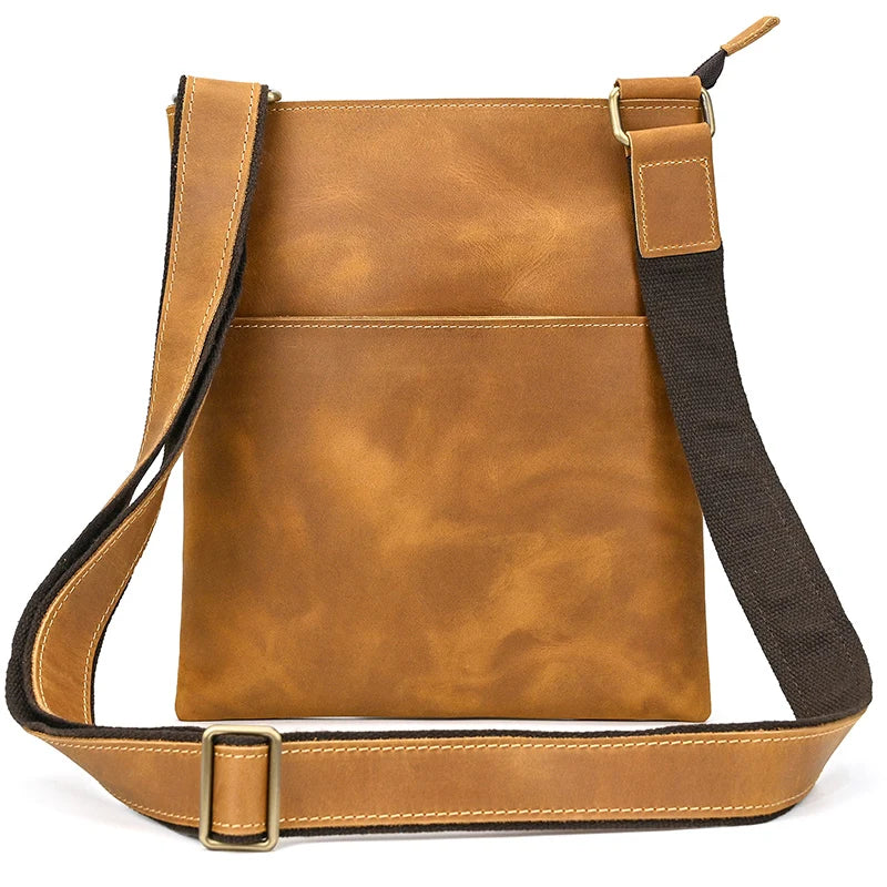 tan leather crossbody mini bag, perfect for daily use