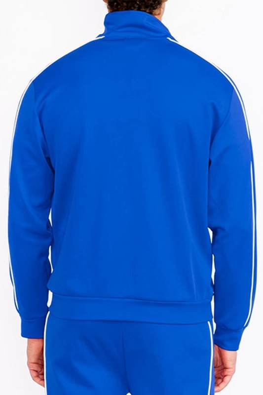 WEIV men's blue activewear jacket in soft material for workouts