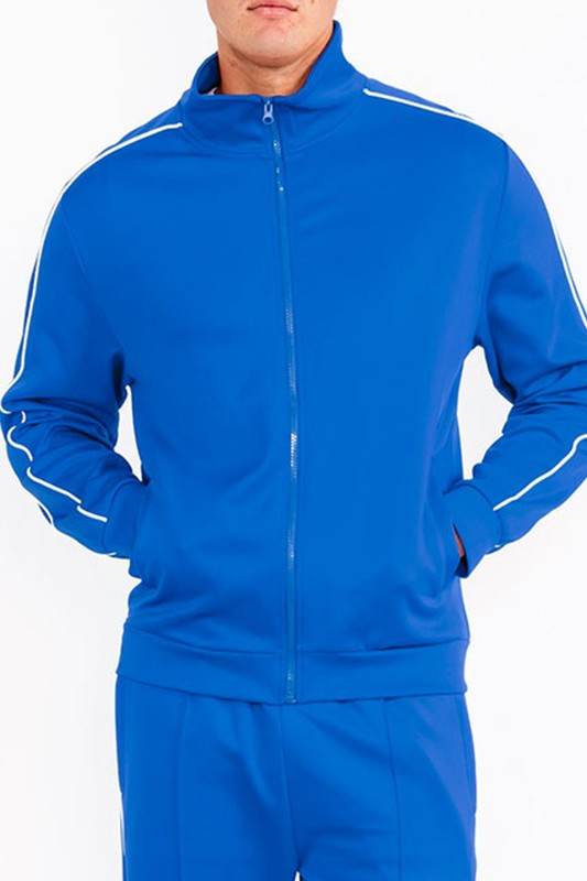 WEIV men's blue activewear jacket for workouts and casual wear