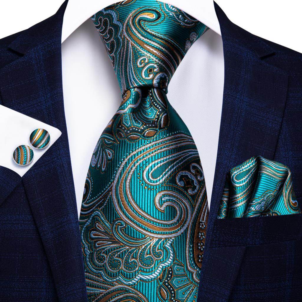 Mens Formal Luxury Wedding Neckties Gravatas 100% Silk - VacationGrabs