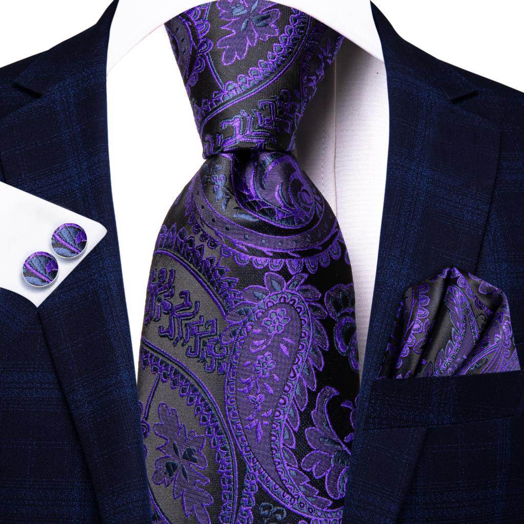 Mens Formal Luxury Wedding Neckties Gravatas 100% Silk - VacationGrabs