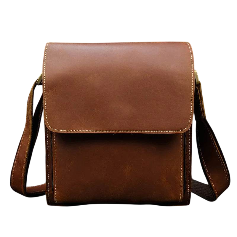 Men's Leather Crossbody Bag – High Quality Crazy Horse