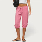 Women's pink sweatpants, soft cotton material, perfect for lounging