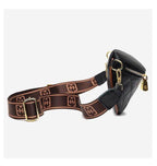 Myra Quilted Genuine Leather Crescent Sling Bag - VacationGrabs