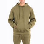 Men's olive green tech fleece hoodie Nike for casual everyday wear