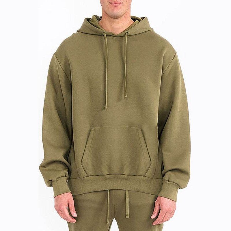 Men's olive tech fleece hoodie Nike for casual wear