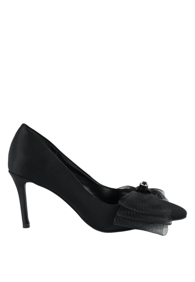 Odette Diamante Embellished Bow Stiletto Pumps