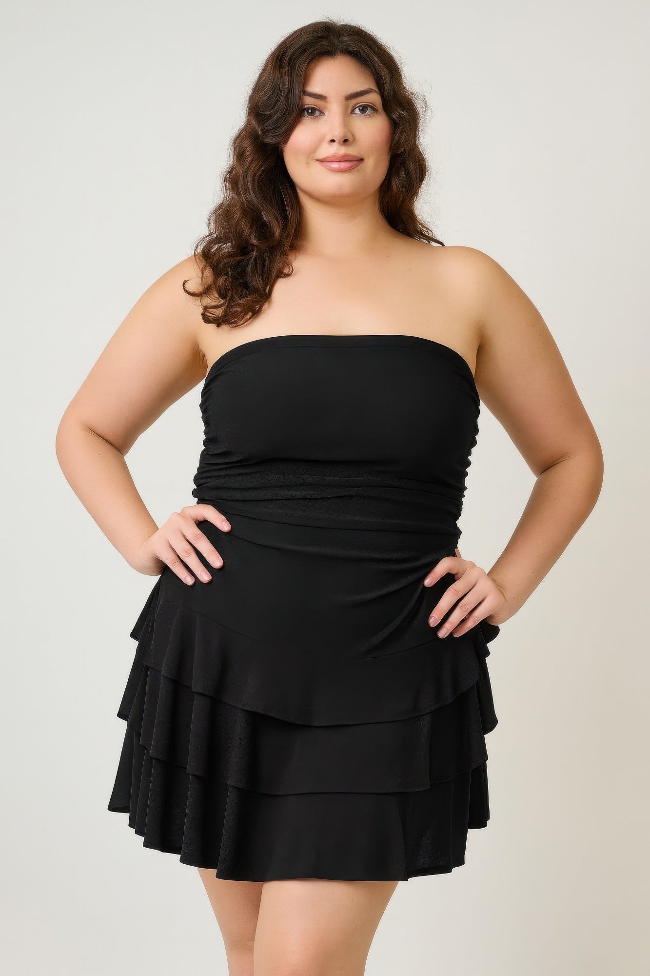 Women's black plus size dress clothes, perfect for summer outings