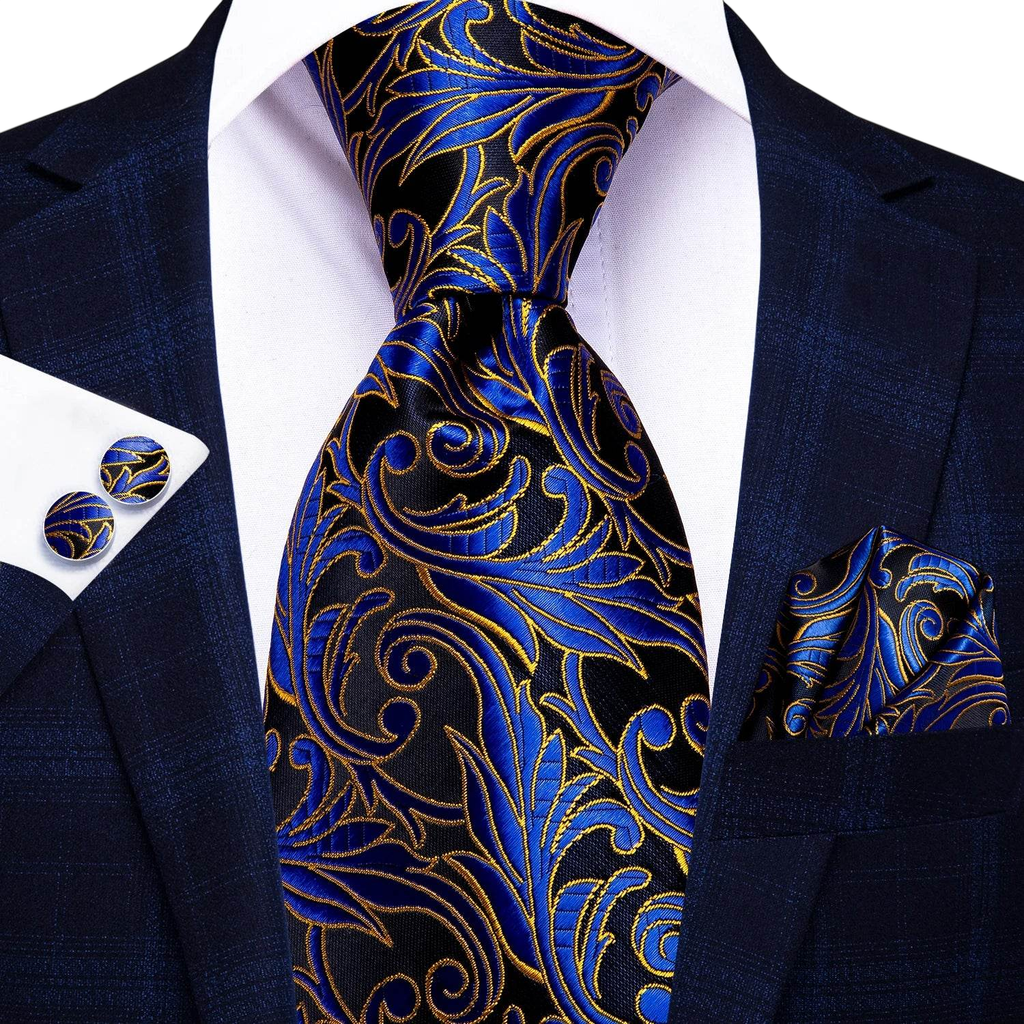 Multicolor Paisley 100% Silk Tie Sets for Men