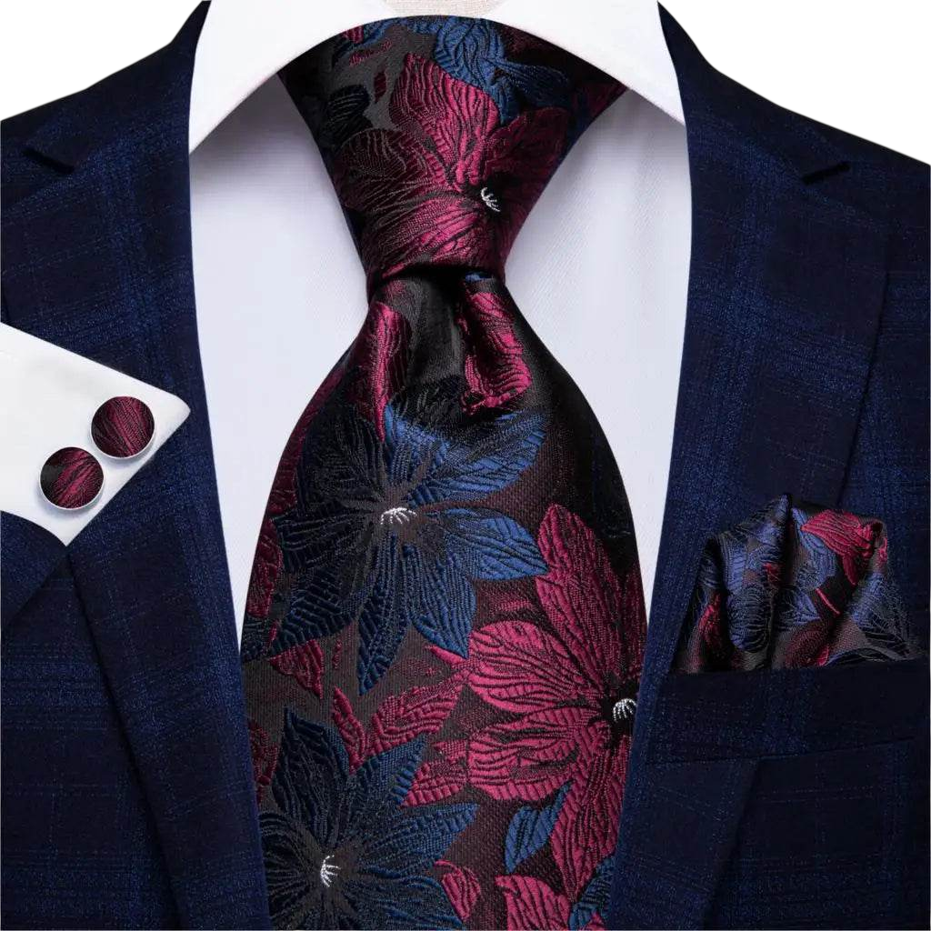 Multicolor Paisley 100% Silk Tie Sets for Men