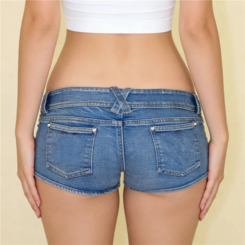 Women's denim shorts, stylish and comfortable for summer outings