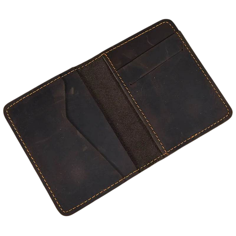 Small Bifold Wallet for Men & Women Slim Leather Coin Card