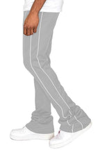 Men's WEIV stacked pants in gray, perfect for activewear and casual outings