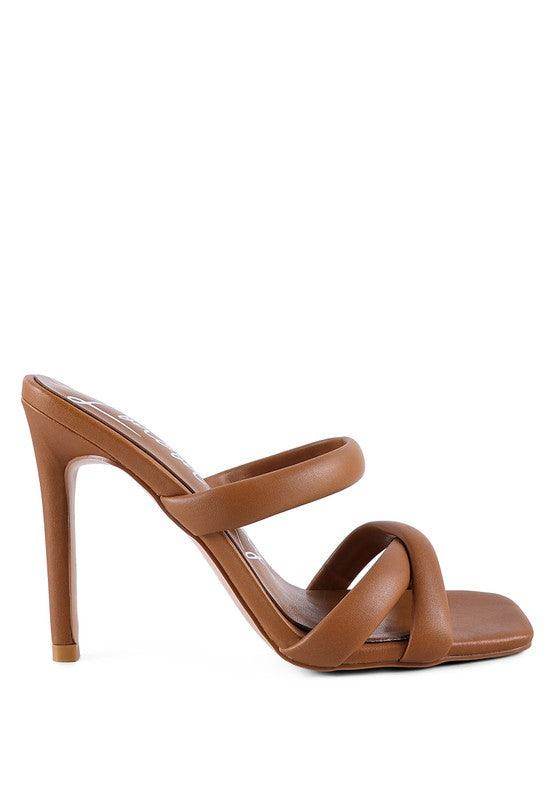 Rag Company stylish vacation sandals with cross-strap design and high heels for elegant summer looks