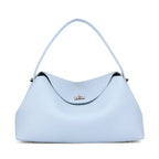 Light blue vegan leather handbag for stylish everyday use