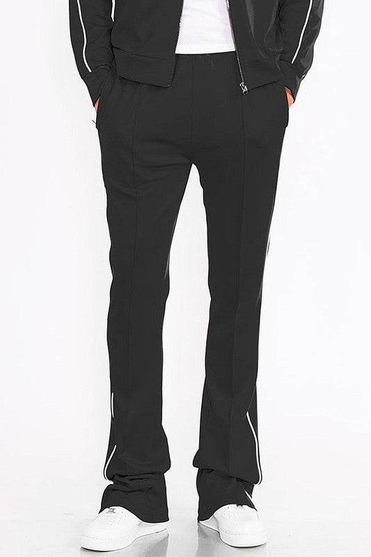 Men's black activewear pants by WEIV for sports and workouts
