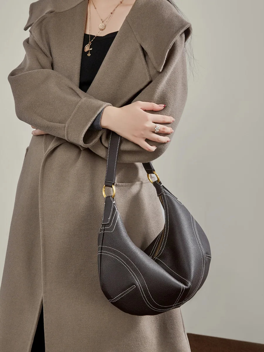 Brown leather crossbody mini bag for stylish everyday use