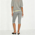 Women's gray yoga pants yoga, stretchy fabric for comfortable workouts